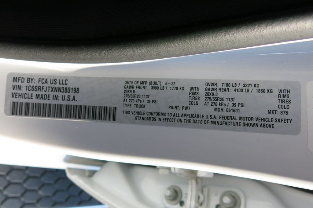 2022 Ram 1500 Laramie 4x4 Crew Cab 5'7" Box - 23050257 - 35