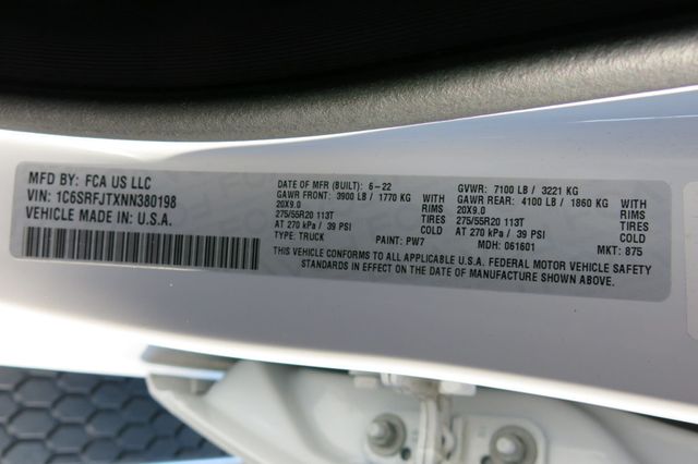 2022 Ram 1500 Laramie 4x4 Crew Cab 5'7" Box - 23050257 - 35