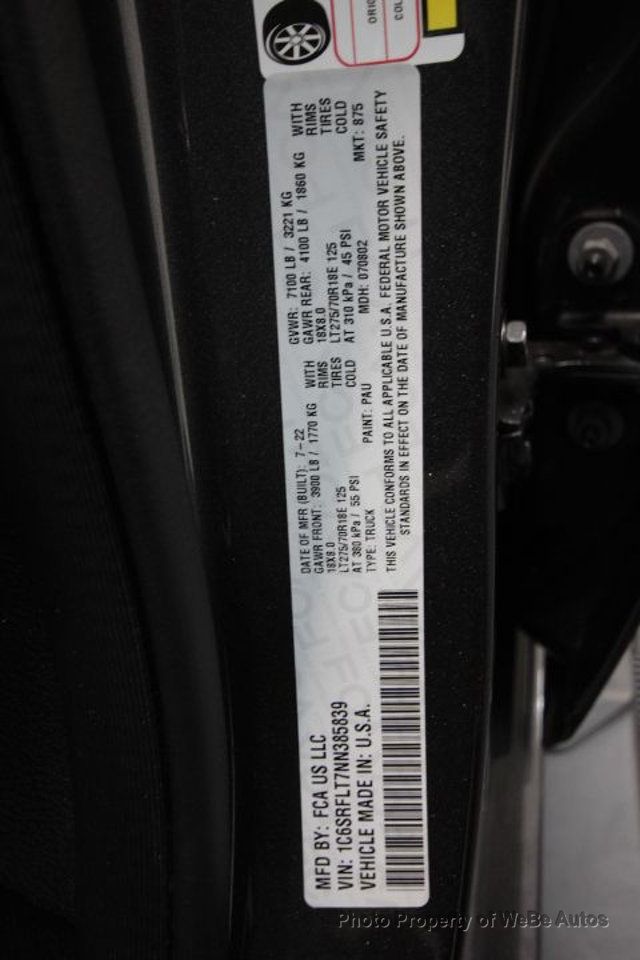 2022 Ram 1500 Rebel 4x4 Crew Cab 5'7" Box - 22998368 - 34