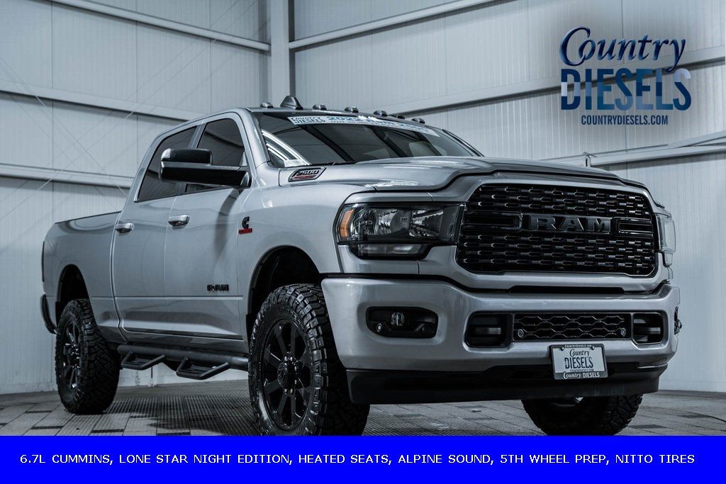 2022 Ram 2500 Lone Star Night Edition Off Road - 22717197 - 0