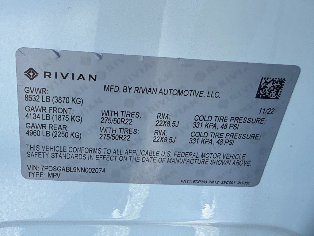 2022 Rivian R1S **R1S LAUNCH EDITION AWD** - 23070259 - 43