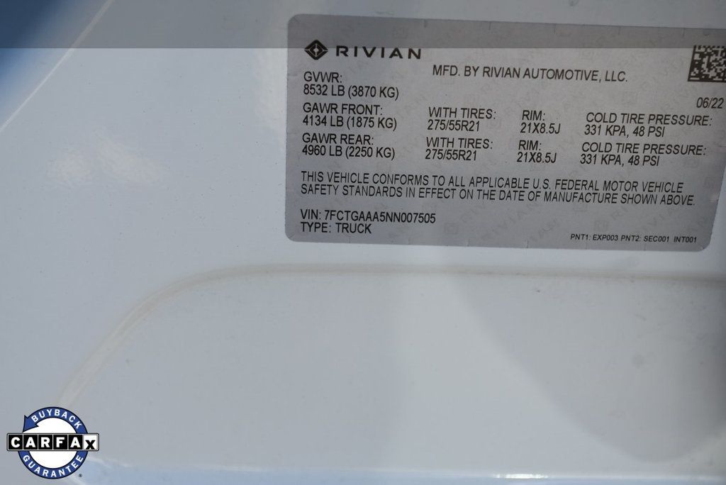 2022 Rivian R1T Adventure photo 38