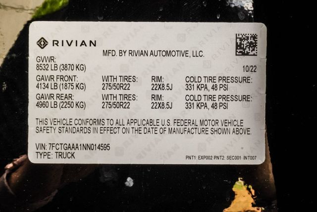 2022 Rivian R1T Adventure Package AWD - 23057451 - 39