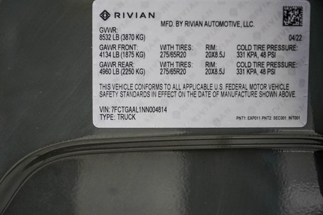 2022 Rivian R1T Launch Edition AWD - 23000140 - 48