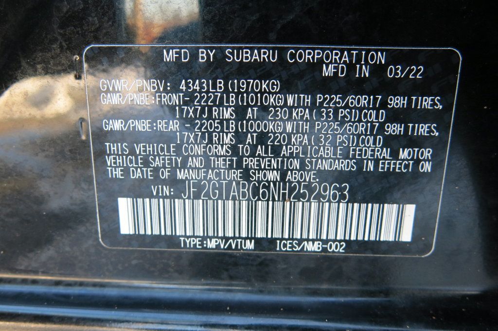 2022 Subaru Crosstrek CVT - 22985278 - 35