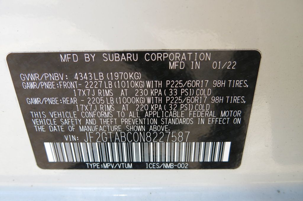 2022 Subaru Crosstrek CVT - 23033489 - 35