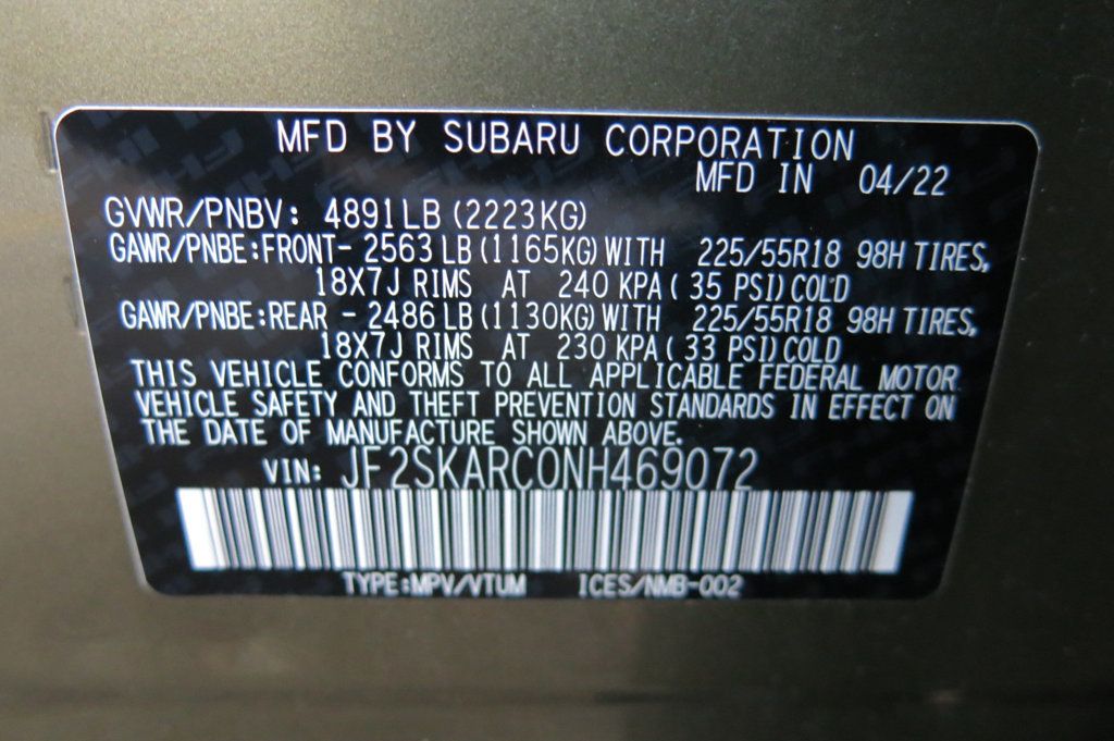 2022 Subaru Forester Touring CVT - 22945688 - 35