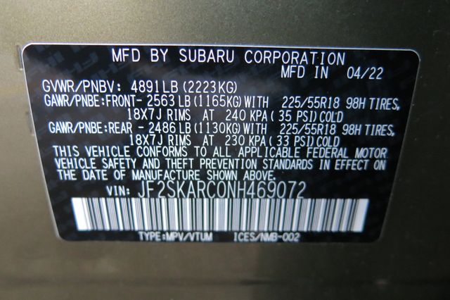 2022 Subaru Forester Touring CVT - 22945688 - 35