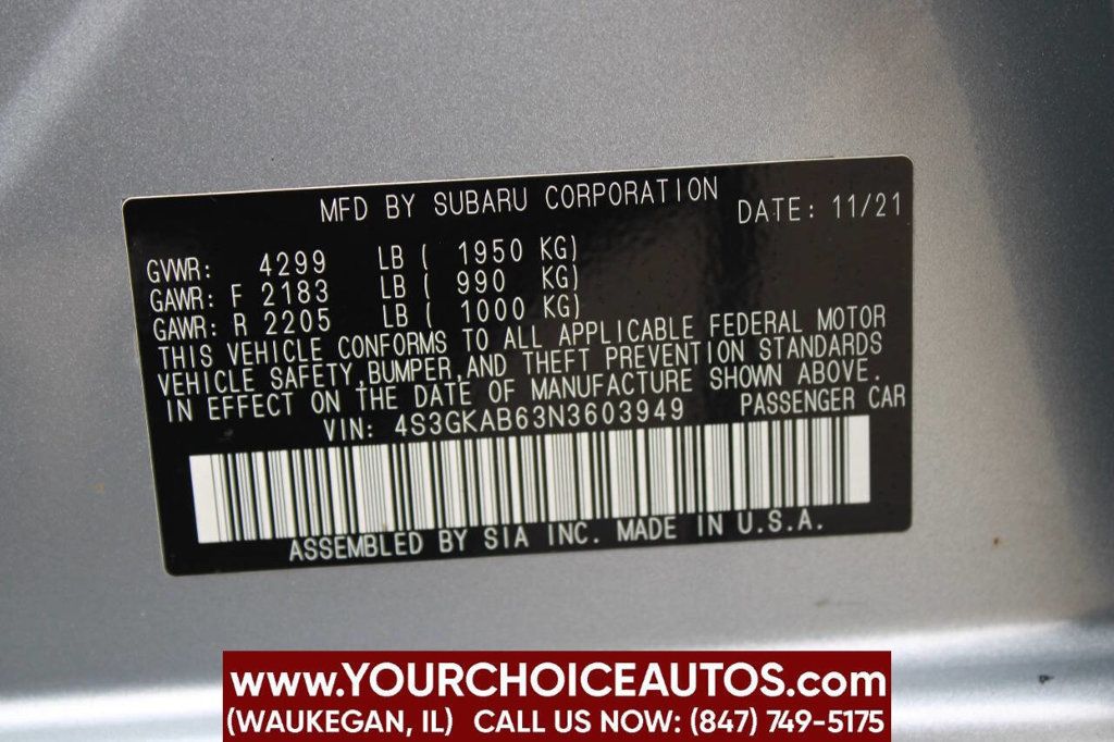 2022 Subaru Impreza 4-door CVT - 22911206 - 30