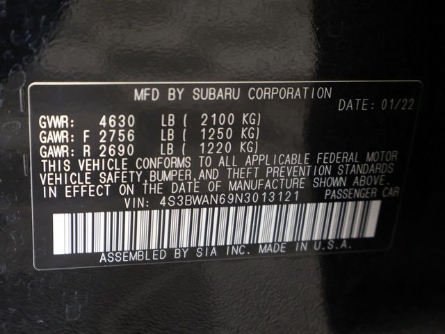 2022 Subaru Legacy Limited CVT - 23075840 - 61