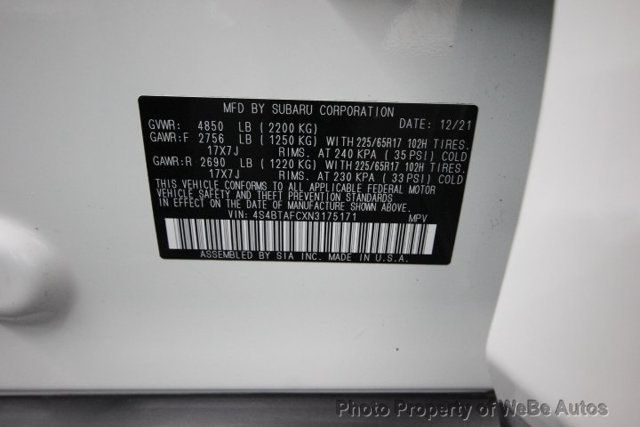 2022 Subaru Outback Premium CVT - 22864731 - 22