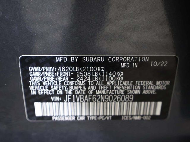 2022 Subaru WRX Premium Manual - 23016014 - 47