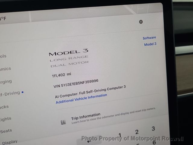 2022 Tesla Model 3 Long Range AWD - 23087239 - 2