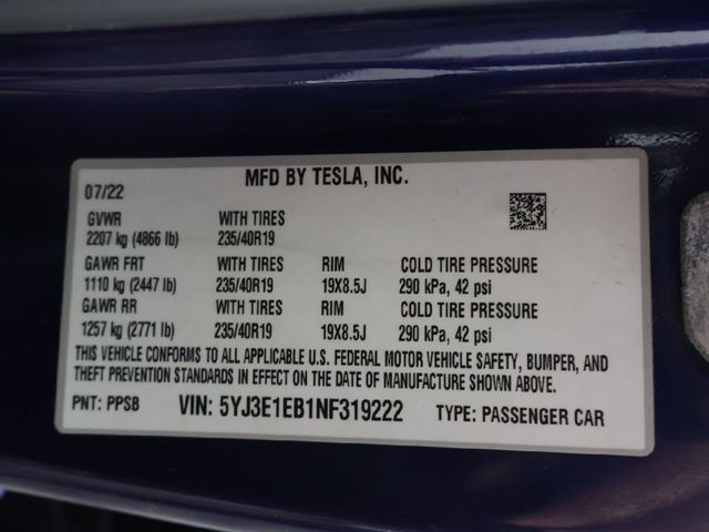 2022 Tesla Model 3 Long Range AWD - 23029055 - 54