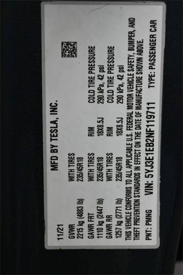 2022 Tesla Model 3 Long Range AWD - 22954854 - 6