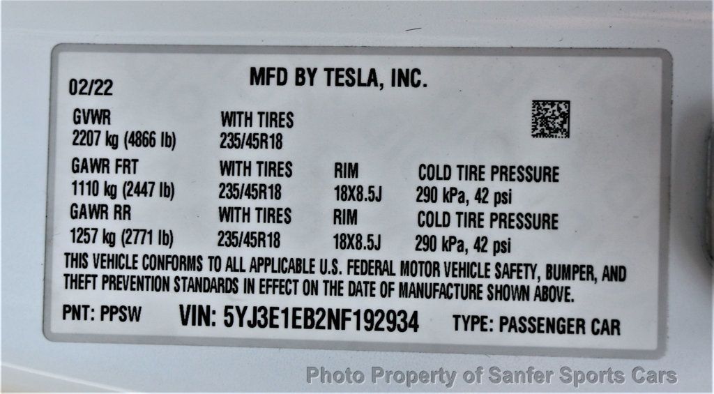 2022 Tesla Model 3 Long Range AWD - 22529026 - 41