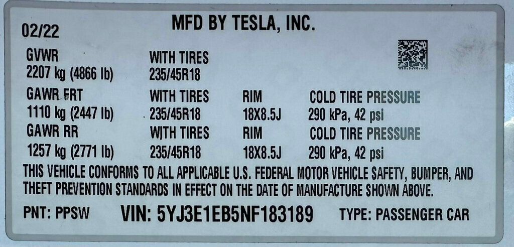 2022 Tesla Model 3 Long Range AWD - 22612231 - 49