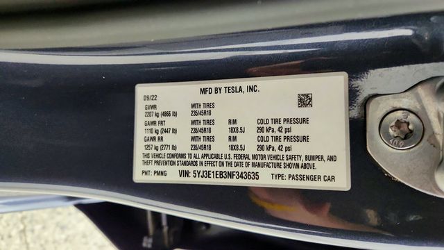 2022 Tesla Model 3 Long Range AWD *Ltd Avail* w/ Acceleration Boost - 23101489 - 24