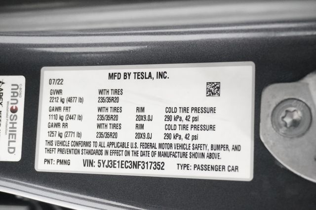 2022 Tesla Model 3 Performance AWD - 22939492 - 22