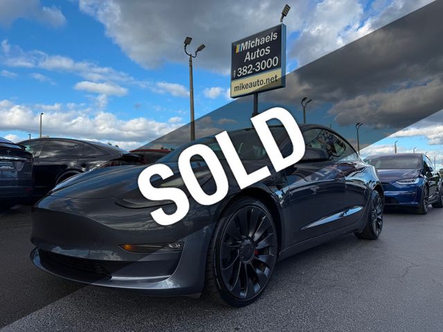2022 Tesla Model 3 Performance AWD - 22928339 - 0