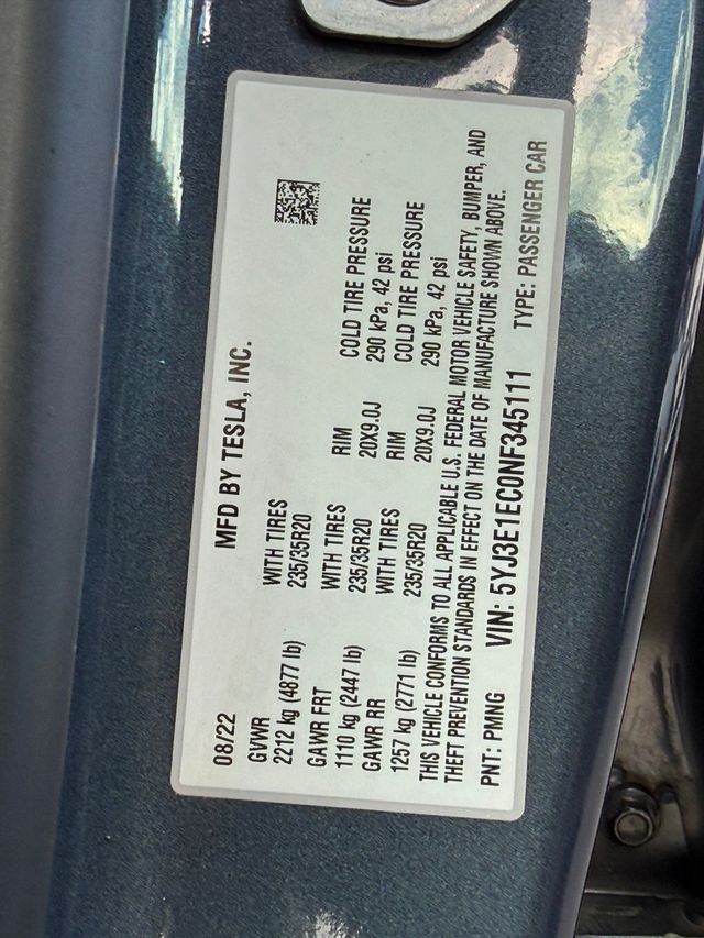 2022 Tesla Model 3 Performance AWD - 22928339 - 37