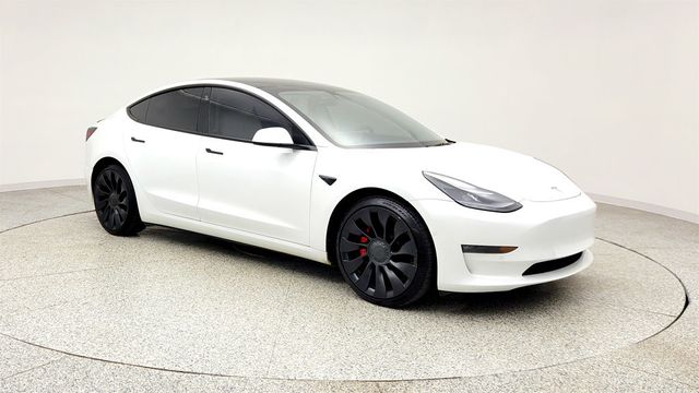 2022 Tesla Model 3 Performance AWD w/ White & Black Premium Interior - 23010742 - 2