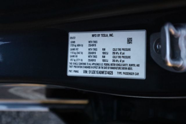 2022 Tesla Model 3 RWD - 22939963 - 32