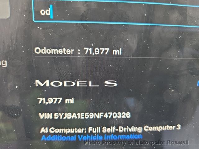 2022 Tesla Model S AWD - 23028632 - 2