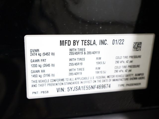 2022 Tesla Model S AWD - 22999766 - 63