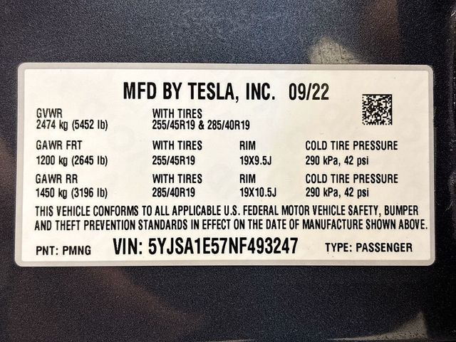 2022 Tesla Model S AWD - 23051829 - 26