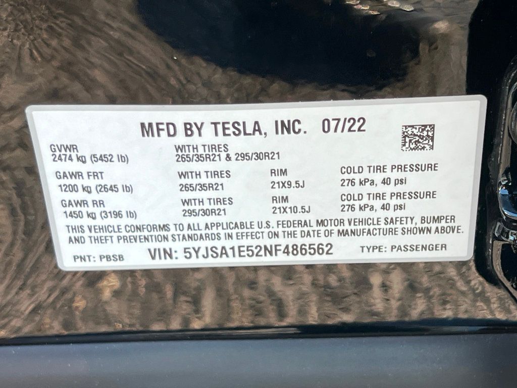 2022 Tesla Model S AWD - 22385809 - 36