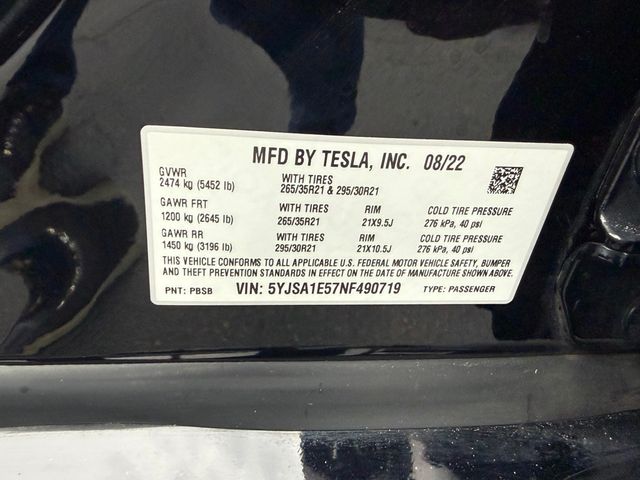 2022 Tesla Model S AWD - 23042808 - 39