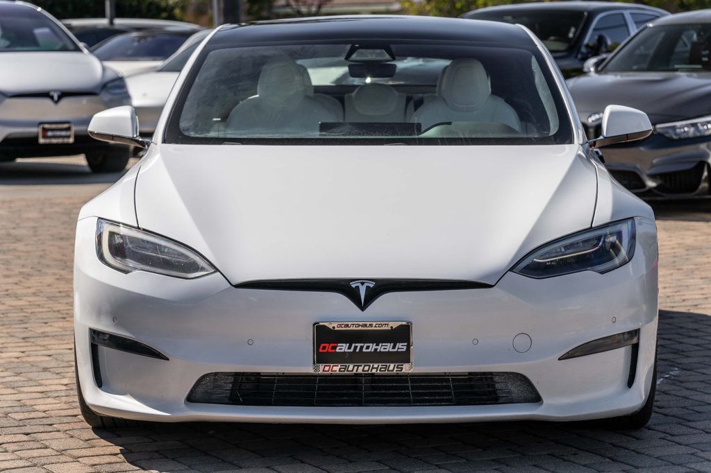 2022 Tesla Model S Custom steering yoke! White Interior! - 22394026 - 7