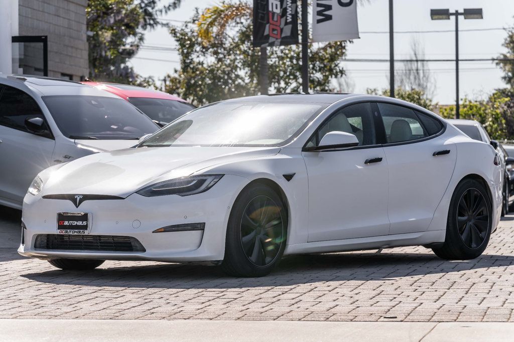 2022 Tesla Model S Custom steering yoke! White Interior! - 22394026 - 8