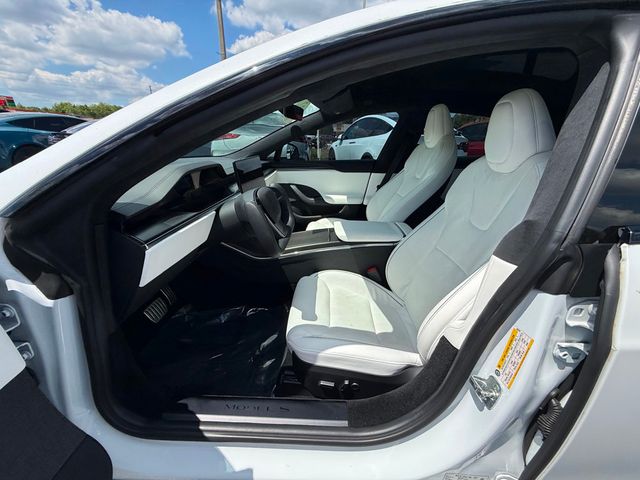 2022 Tesla Model S **MODEL S PLAID**WHITE ON WHITE** - 23013246 - 10