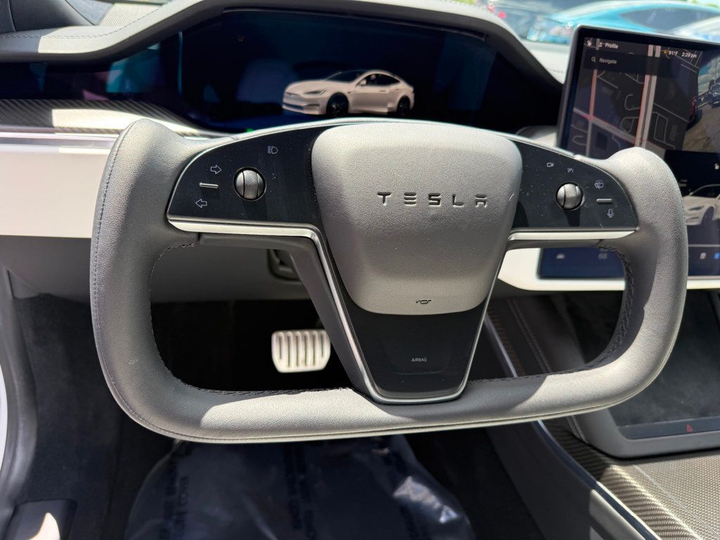 2022 Tesla Model S **MODEL S PLAID**WHITE ON WHITE** - 23013246 - 11