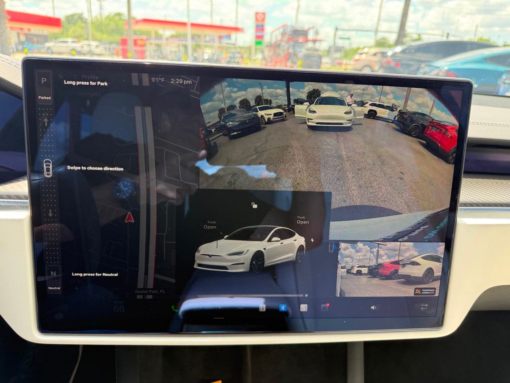 2022 Tesla Model S **MODEL S PLAID**WHITE ON WHITE** - 23013246 - 14