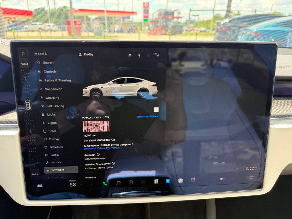 2022 Tesla Model S **MODEL S PLAID**WHITE ON WHITE** - 23013246 - 16