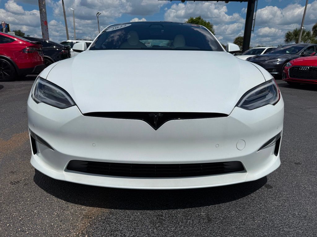 2022 Tesla Model S **MODEL S PLAID**WHITE ON WHITE** - 23013246 - 1