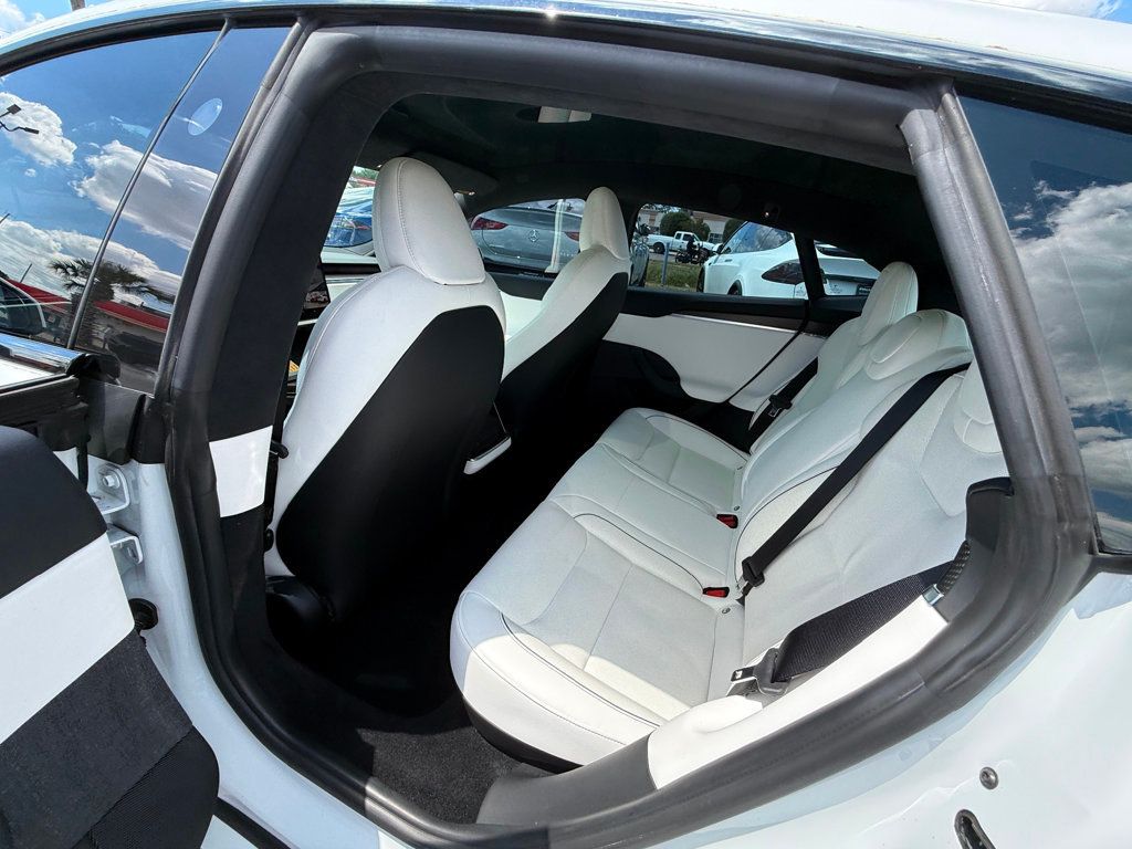 2022 Tesla Model S **MODEL S PLAID**WHITE ON WHITE** - 23013246 - 25