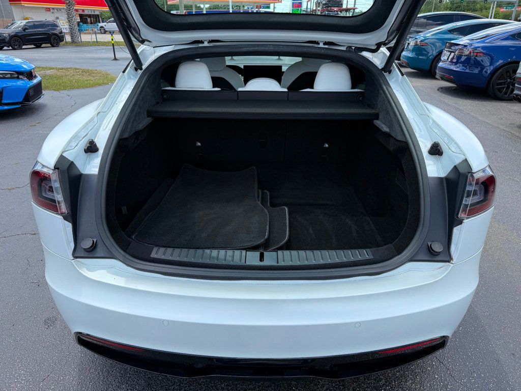 2022 Tesla Model S **MODEL S PLAID**WHITE ON WHITE** - 23013246 - 27