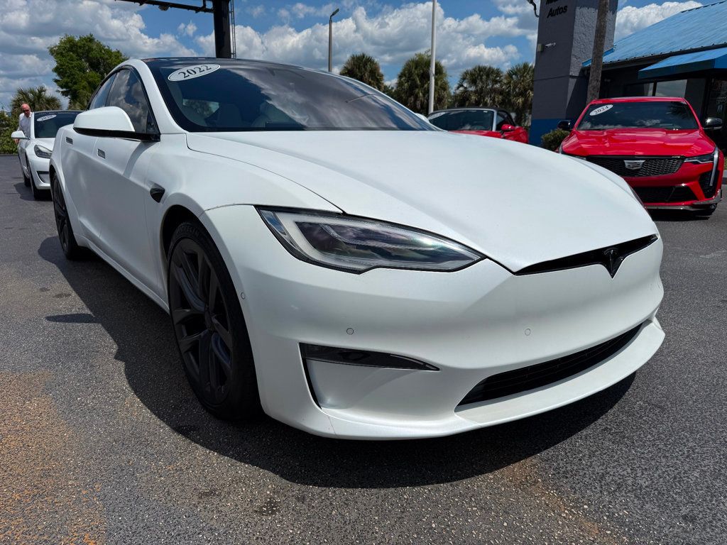 2022 Tesla Model S **MODEL S PLAID**WHITE ON WHITE** - 23013246 - 2