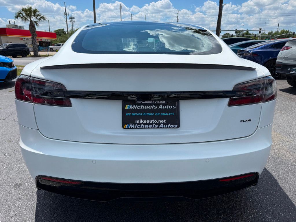 2022 Tesla Model S **MODEL S PLAID**WHITE ON WHITE** - 23013246 - 5