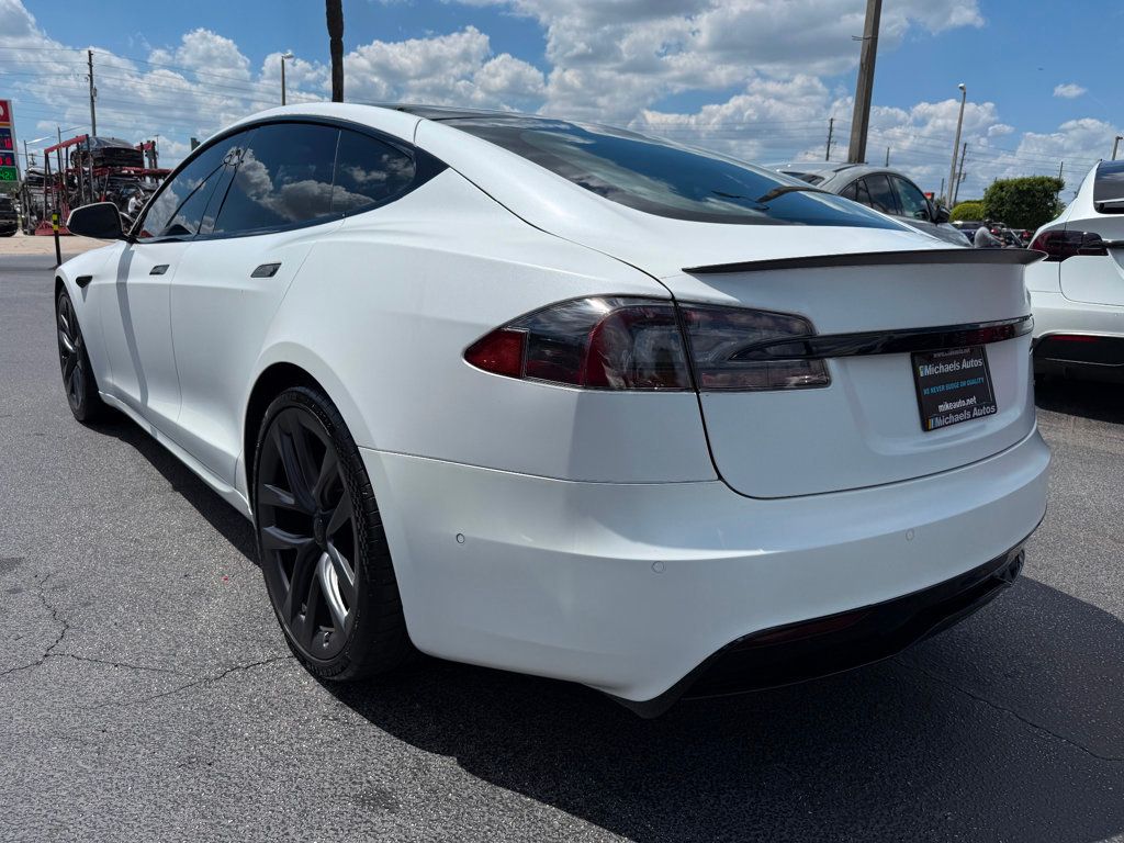 2022 Tesla Model S **MODEL S PLAID**WHITE ON WHITE** - 23013246 - 6