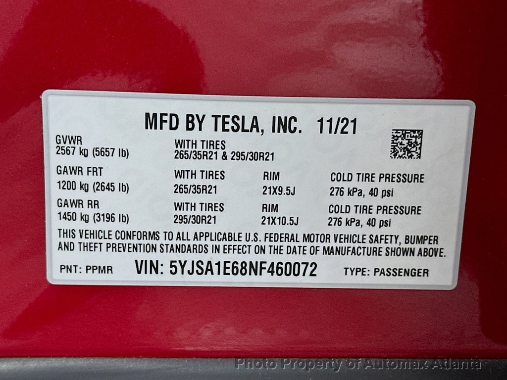 2022 Tesla Model S PLAID - 22580640 - 35