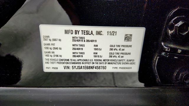 2022 Tesla Model S Plaid AWD - 23002674 - 23