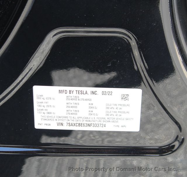 2022 Tesla Model X A LOW MILEAGE PLAID WITH ALL THE BELLS AND WHISTLES - 22405540 - 25