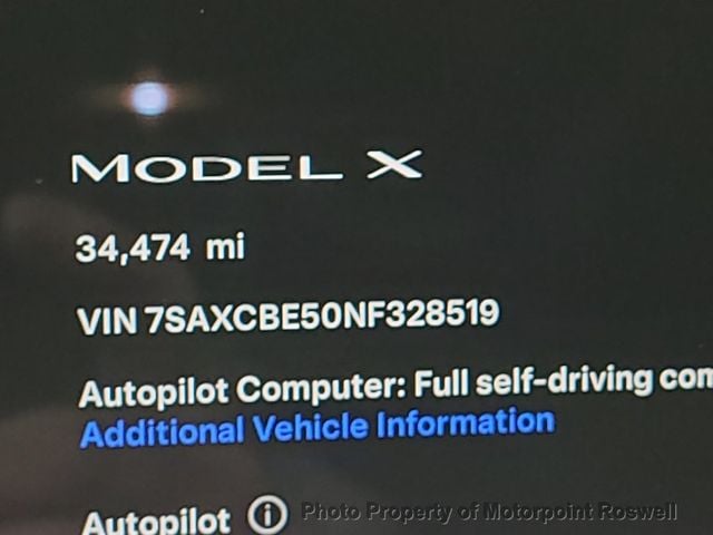 2022 Tesla Model X AWD - 22769482 - 2