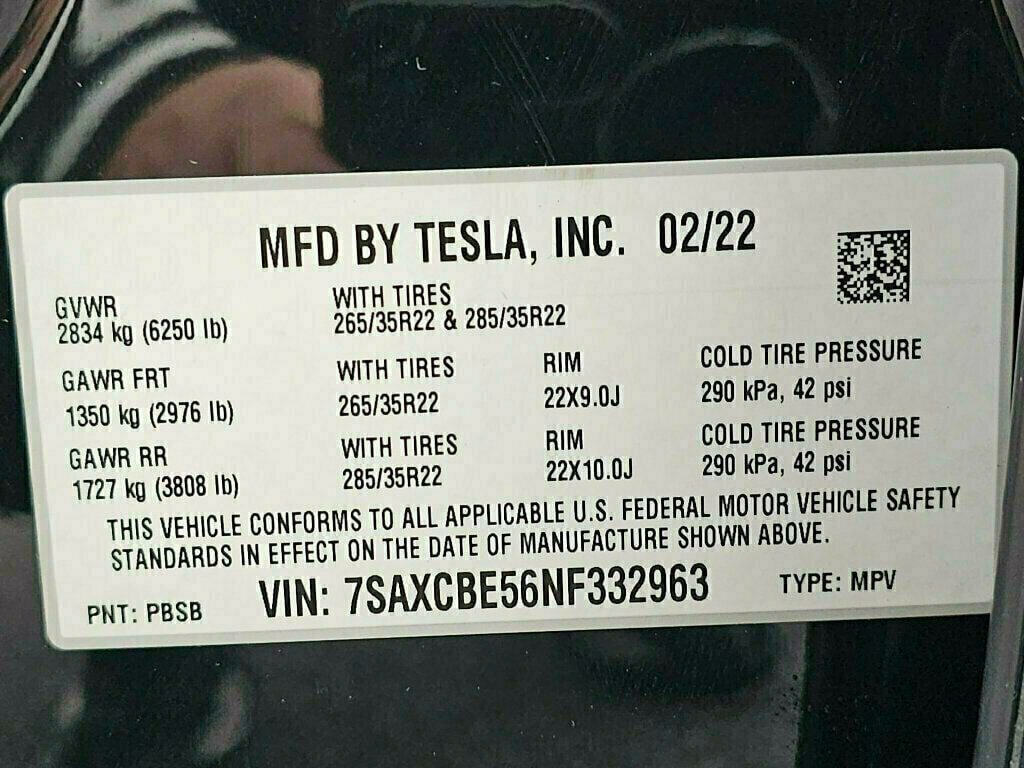 2022 Tesla Model X AWD - 22988725 - 48