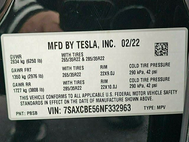 2022 Tesla Model X AWD - 22988725 - 48